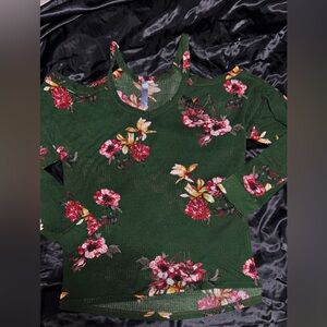 Floral Cold-Shoulder Top